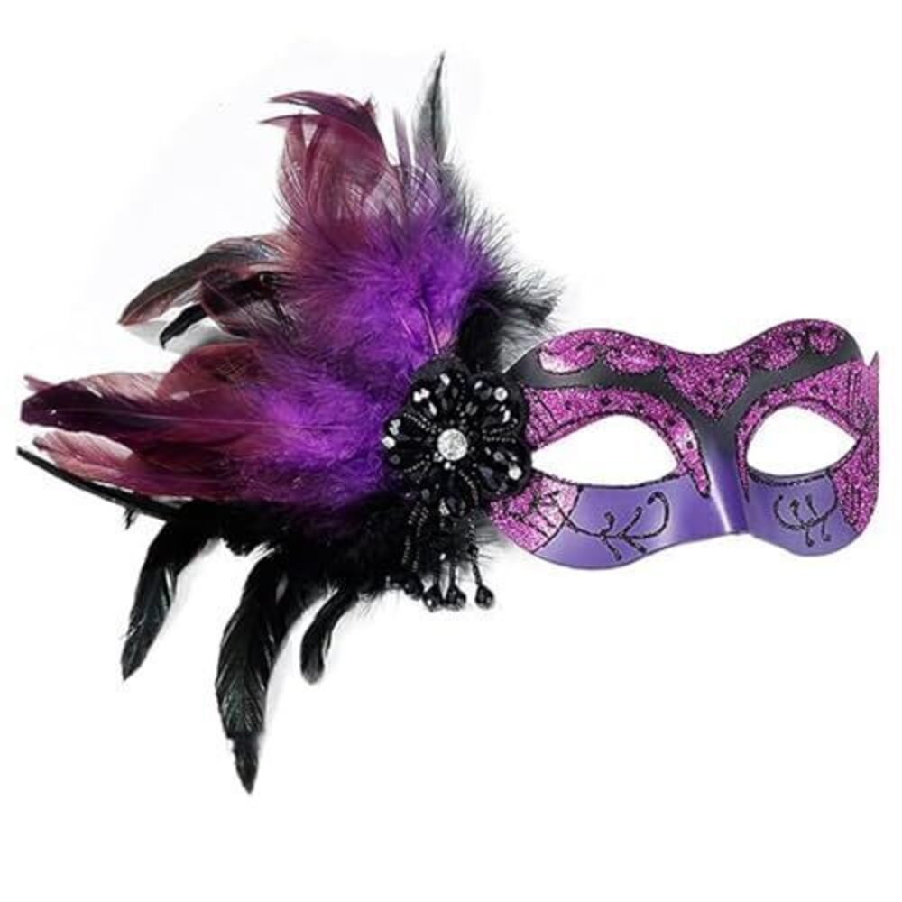 6743 Masquerade Mask Shiny Venetian Mask for Halloween Mardi Gras Costume